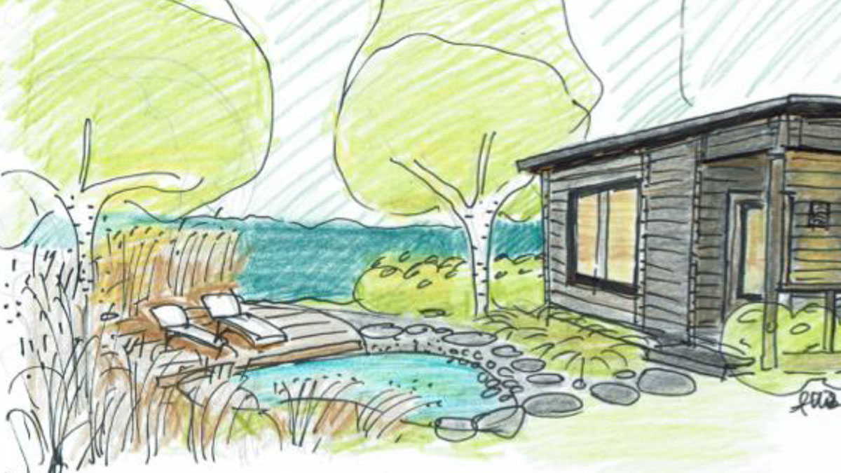 Saunateiche nach finnischem Vorbild